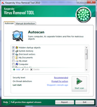 Kaspersky Virus Removal Tool - nemokama antivirusinė
